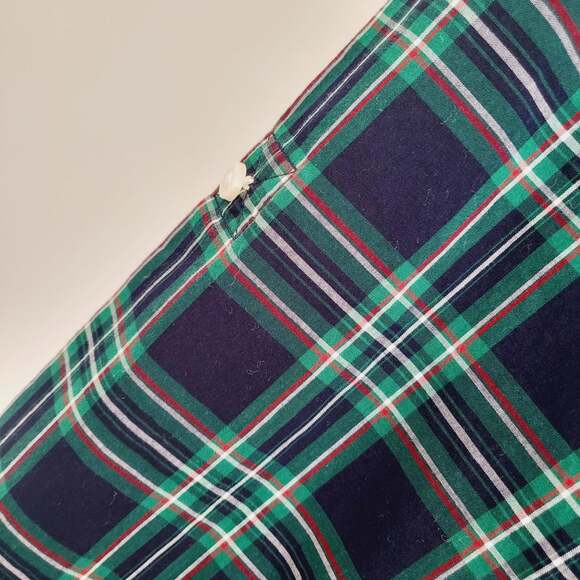 Talbots plaid ruffled button down size 8P - Picture 6 of 7